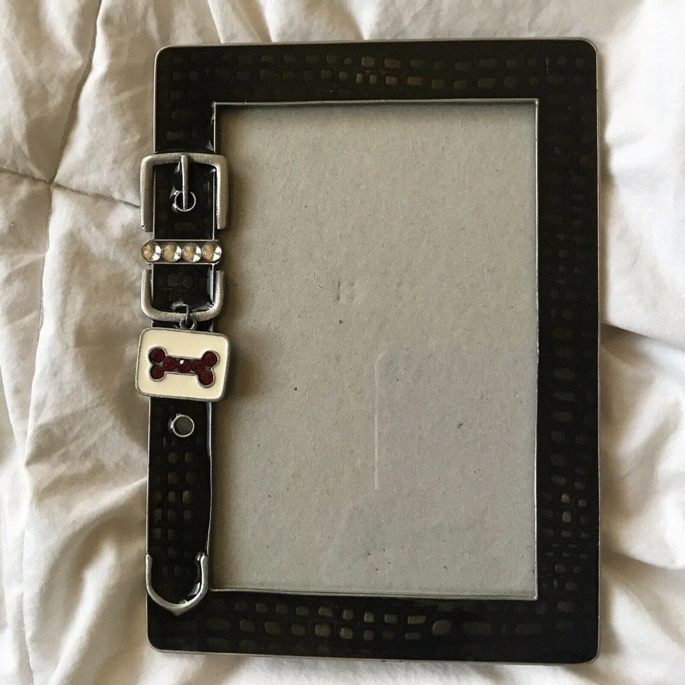 Unbranded Pet Picture Frame Collar With License 5 X 7 Photo Adorable Pre-Owned